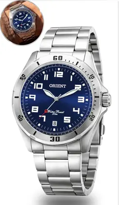 Orient Clássico Mostrador Azul